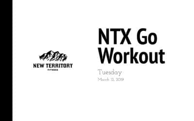 NTX Go // Tuesday 3-12